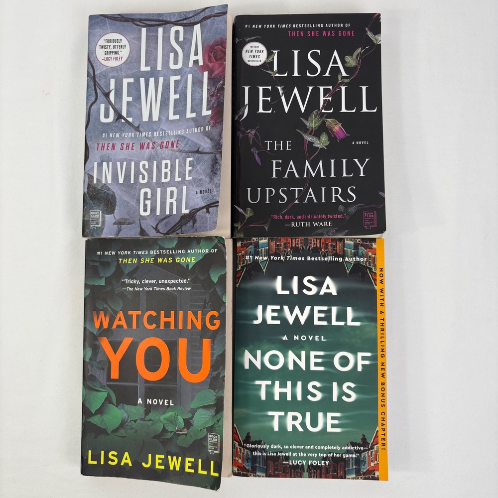 Lisa Jewell 4 Book Lot None of This is True The Family Upstairs Invisible Girl